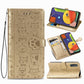 For Galaxy A70/A70S Cute Cat and Dog Embossed Horizontal Flip Leather Case with Bracket / Card Slot / Wallet / Lanyard