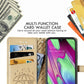 For Galaxy A40 Cute Cat and Dog Embossed Horizontal Flip Leather Case with Bracket / Card Slot / Wallet / Lanyard