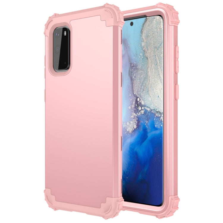 For Galaxy S20 PC+ Silicone Three-piece Anti-drop Mobile Phone Protection Bback Cover