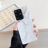 For Galaxy S20 Ultra High Quality TPU Smooth Marbled IMD Mobile Phone Case