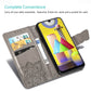 For Galaxy M31 Butterfly Love Flower Embossed Horizontal Flip Leather Case with Bracket / Card Slot / Wallet / Lanyard