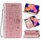 For Galaxy A10 Cute Cat and Dog Embossed Horizontal Flip Leather Case with Bracket / Card Slot / Wallet / Lanyard