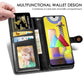 For Galaxy M31 Retro Solid Color Leather Buckle Phone Case with Lanyard & Photo Frame & Card Slot & Wallet & Stand Function