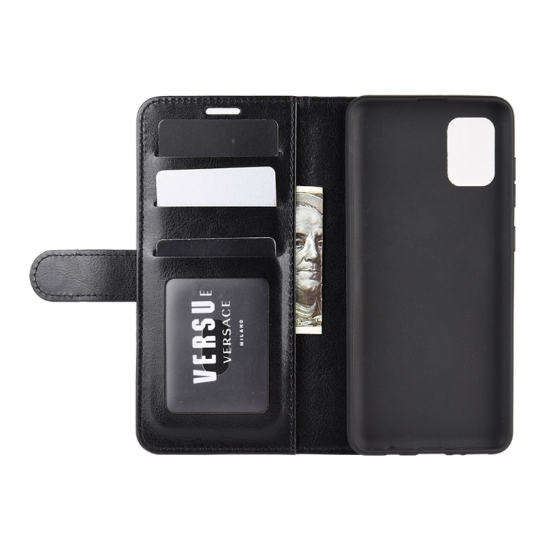 For  Galaxy A31 R64 Texture Single Horizontal Flip Protective Case with Holder & Card Slots & Wallet& Photo Frame