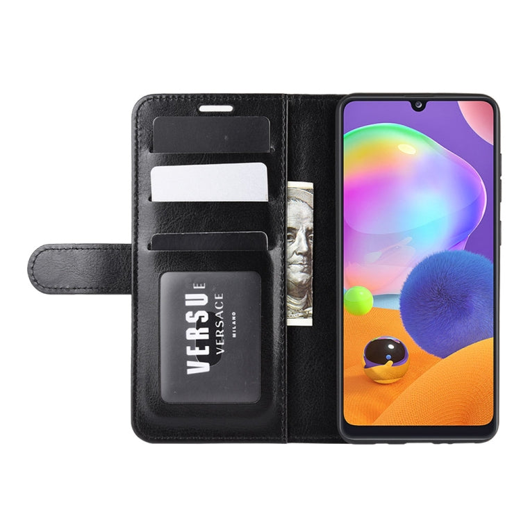 For  Galaxy A31 R64 Texture Single Horizontal Flip Protective Case with Holder & Card Slots & Wallet& Photo Frame
