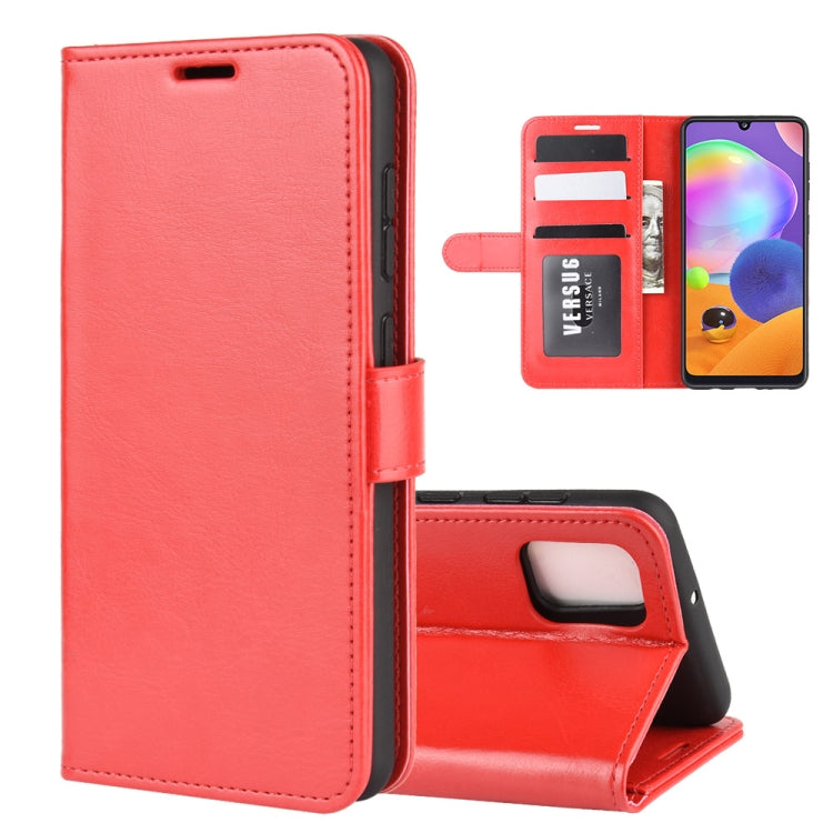 For  Galaxy A31 R64 Texture Single Horizontal Flip Protective Case with Holder & Card Slots & Wallet& Photo Frame