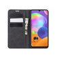 For Galaxy A31 Retro-skin Business Magnetic Suction Leather Case with Holder & Card Slots & Wallet