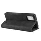 For Galaxy A31 Retro-skin Business Magnetic Suction Leather Case with Holder & Card Slots & Wallet