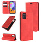 For Galaxy A31 Retro-skin Business Magnetic Suction Leather Case with Holder & Card Slots & Wallet