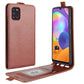 For Galaxy A31 R64 Texture Single Vertical Flip Leather Protective Case with Card Slots & Photo Frame