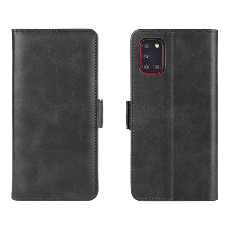 For Galaxy A31 Dual-side Magnetic Buckle Horizontal Flip Leather Case with Holder & Card Slots & Wallet