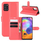 For Galaxy A31 Litchi Texture Horizontal Flip Protective Case with Holder & Card Slots & Wallet