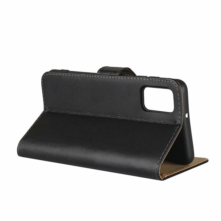 For Galaxy A41 Leather Horizontal Flip Holster With Magnetic Clasp and Bracket and Card Slot and Wallet