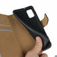 For Galaxy A41 Leather Horizontal Flip Holster With Magnetic Clasp and Bracket and Card Slot and Wallet