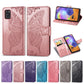 For Galaxy A31 Butterfly Love Flower Embossed Horizontal Flip Leather Case with Bracket / Card Slot / Wallet / Lanyard