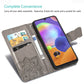 For Galaxy A31 Butterfly Love Flower Embossed Horizontal Flip Leather Case with Bracket / Card Slot / Wallet / Lanyard