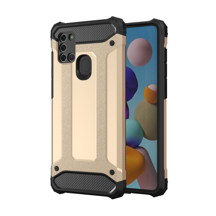 For Galaxy A21s Magic Armor TPU + PC Combination Case