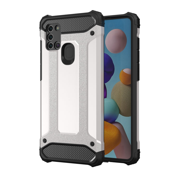 For Galaxy A21s Magic Armor TPU + PC Combination Case