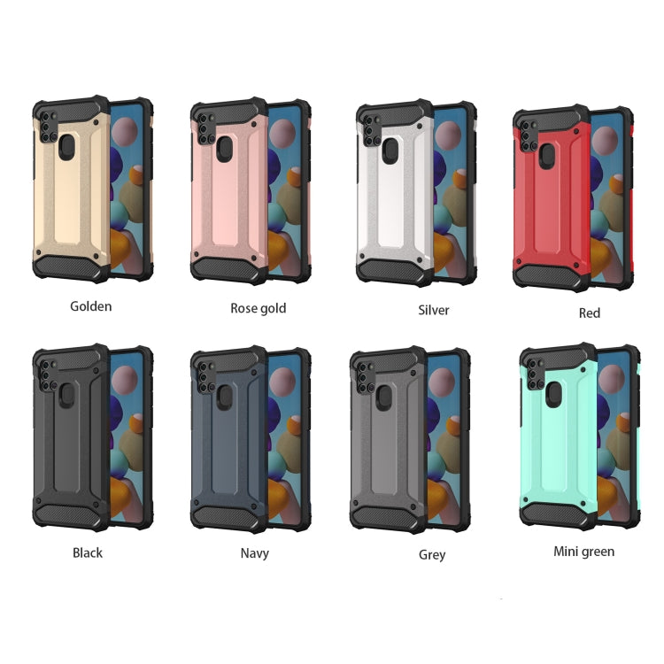 For Galaxy A21s Magic Armor TPU + PC Combination Case