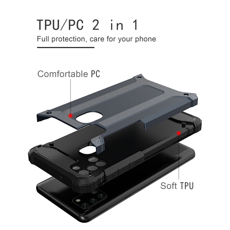 For Galaxy A21s Magic Armor TPU + PC Combination Case