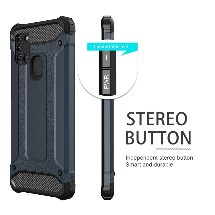 For Galaxy A21s Magic Armor TPU + PC Combination Case
