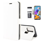 For Galaxy A21s R64 Texture Single Horizontal Flip Protective Case with Holder & Card Slots & Wallet& Photo Frame