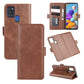 For Galaxy A21S  Dual-side Magnetic Buckle Horizontal Flip Leather Case with Holder & Card Slots & Wallet