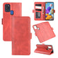 For Galaxy A21S  Dual-side Magnetic Buckle Horizontal Flip Leather Case with Holder & Card Slots & Wallet