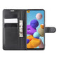 For Galaxy A21S Litchi Texture Horizontal Flip Protective Case with Holder & Card Slots & Wallet