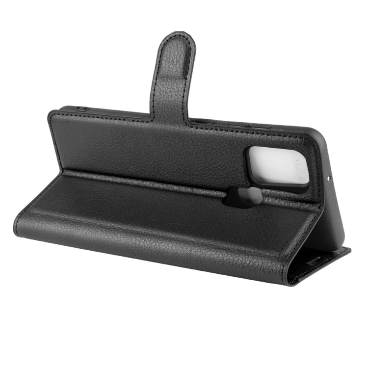 For Galaxy A21S Litchi Texture Horizontal Flip Protective Case with Holder & Card Slots & Wallet