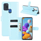 For Galaxy A21S Litchi Texture Horizontal Flip Protective Case with Holder & Card Slots & Wallet
