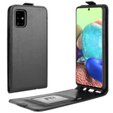 For Galaxy A71 5G R64 Texture Single Vertical Flip Leather Protective Case with Card Slots & Photo Frame