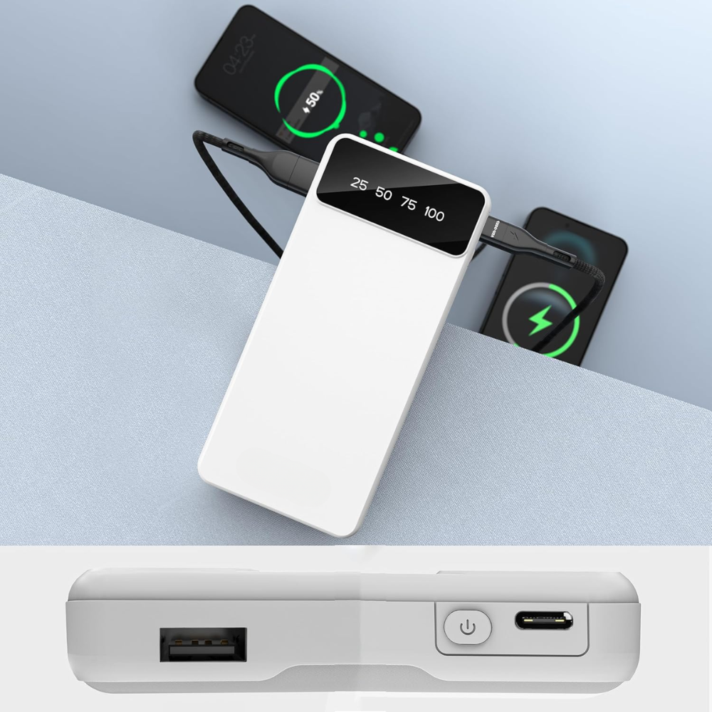 Multi-Device 10000mAh fast charging power Bank Compatible with iPhone 16/15/14/13/12/ Samsung S 25/24/23/22/21