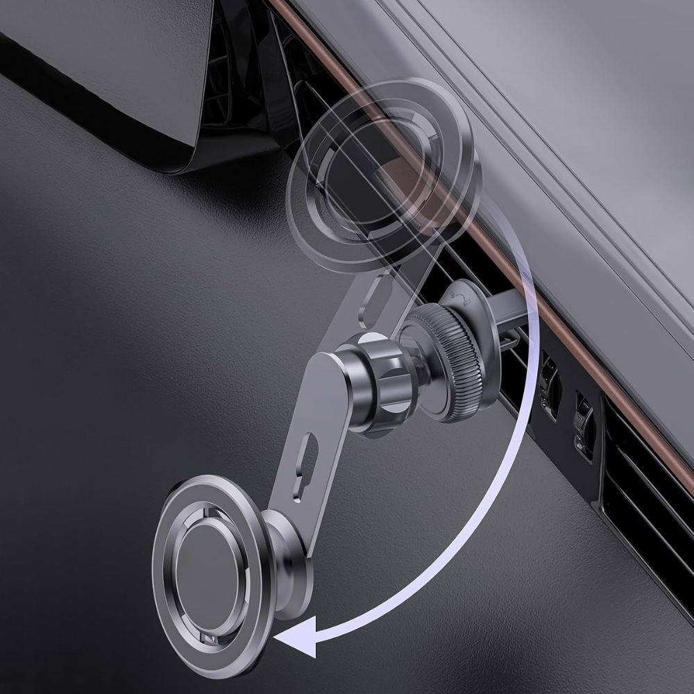 Magnetic 360° Rotation Car Phone Holder for iPhone 16 15 14 13 12 11 pro max Samsung Galaxy and Huawei