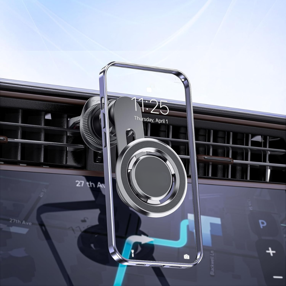 Magnetic 360° Rotation Car Phone Holder for iPhone 16 15 14 13 12 11 pro max Samsung Galaxy and Huawei