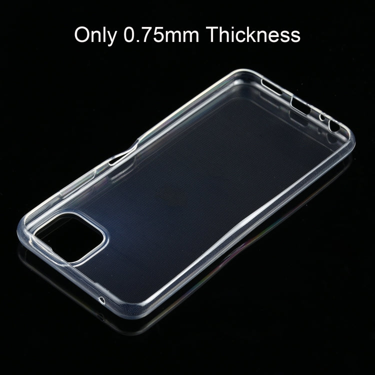 For Samsung Galaxy A22 5G 0.75mm Ultra-thin Transparent TPU Soft Protective Case, For Samsung Galaxy A22 5G