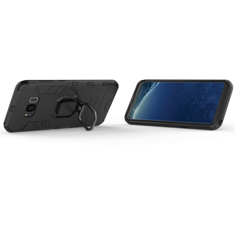 PC + TPU Shockproof Protective Case for Galaxy S8+, with Magnetic Ring Holder, For Galaxy S8+