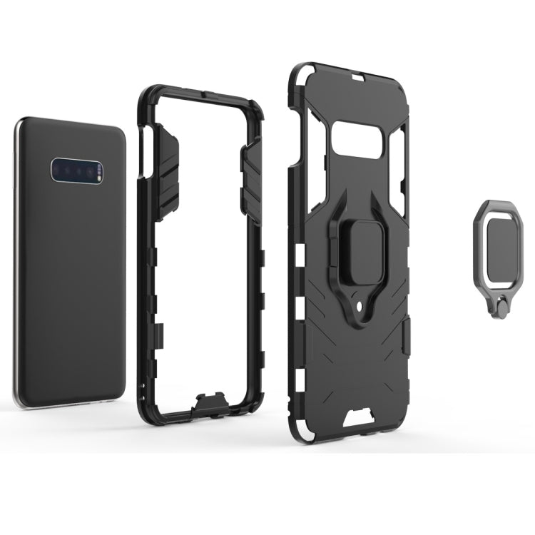 PC + TPU Shockproof Protective Case for Galaxy S10e, with Magnetic Ring Holder, For Galaxy S10e