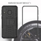 Tire Texture TPU+PC Shockproof Case for Galaxy M20, with Holder, For Galaxy M20