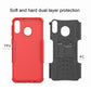 Tire Texture TPU+PC Shockproof Case for Galaxy M20, with Holder, For Galaxy M20