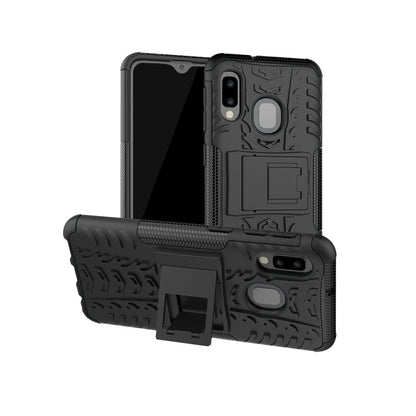 Tire Texture TPU+PC Shockproof Case for Galaxy A20e / A10e, with Holder, For Galaxy A20e