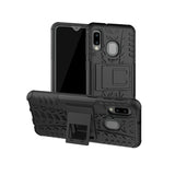 Tire Texture TPU+PC Shockproof Case for Galaxy A20e / A10e, with Holder, For Galaxy A20e