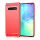 Brushed Texture Carbon Fiber TPU Case for Galaxy S10, For Galaxy S10, For Samsung Galaxy S10