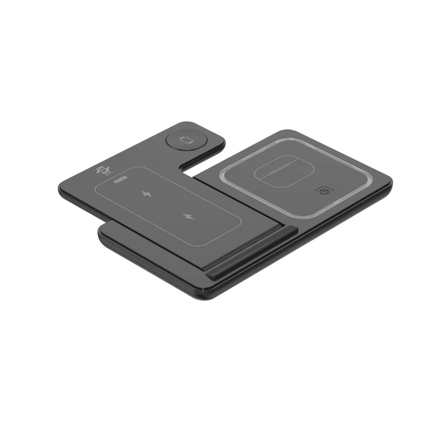 3-in-1 Magnetic Wireless Charger Stand,Foldable Wireless Charger,Multiple Device Charger for iPhone 16 15 14 13 12 Series