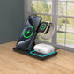 3-in-1 Magnetic Wireless Charger Stand,Foldable Wireless Charger,Multiple Device Charger for iPhone 16 15 14 13 12 Series